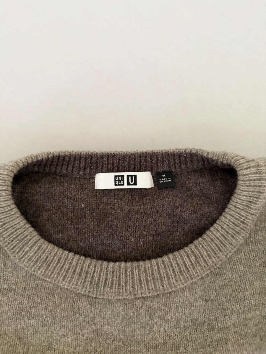 Uniqlo Pulls & Sweat-shirts: Herren Pullover Uniqlou Wolle Grau Grösse M guter Zustand – D'occasion à Horn par flo_j8vp 1