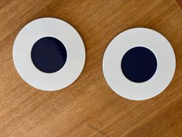 TUPPERWARE D27 PRELUDIO TOPFUNTERSETZER INDIGO WEISS MELAMIN