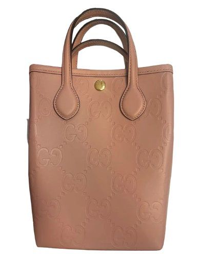 Gucci Borse da donna: Gucci Mini Tote Bag - Gilbert Calf GG / Rosa – Nuovo e nell'imballaggio originale da Oensingen venduto da TheBaggyClub