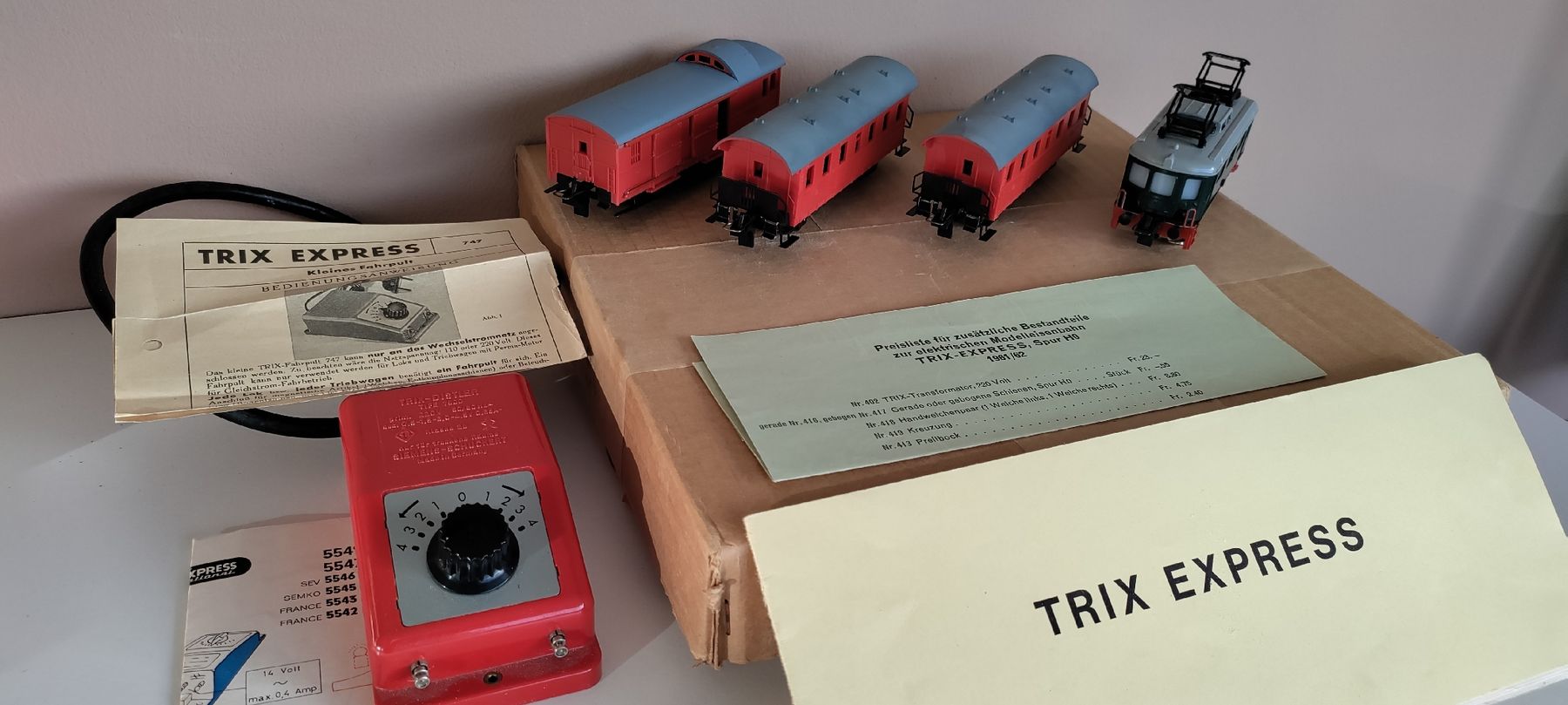 Trix Modellini di ferrovie: TRIX-EXPRESS|"original-H0-Modellbahn-Set"|inkl. Trafo & OVP – Usato da Boswil venduto da MAF_952 1
