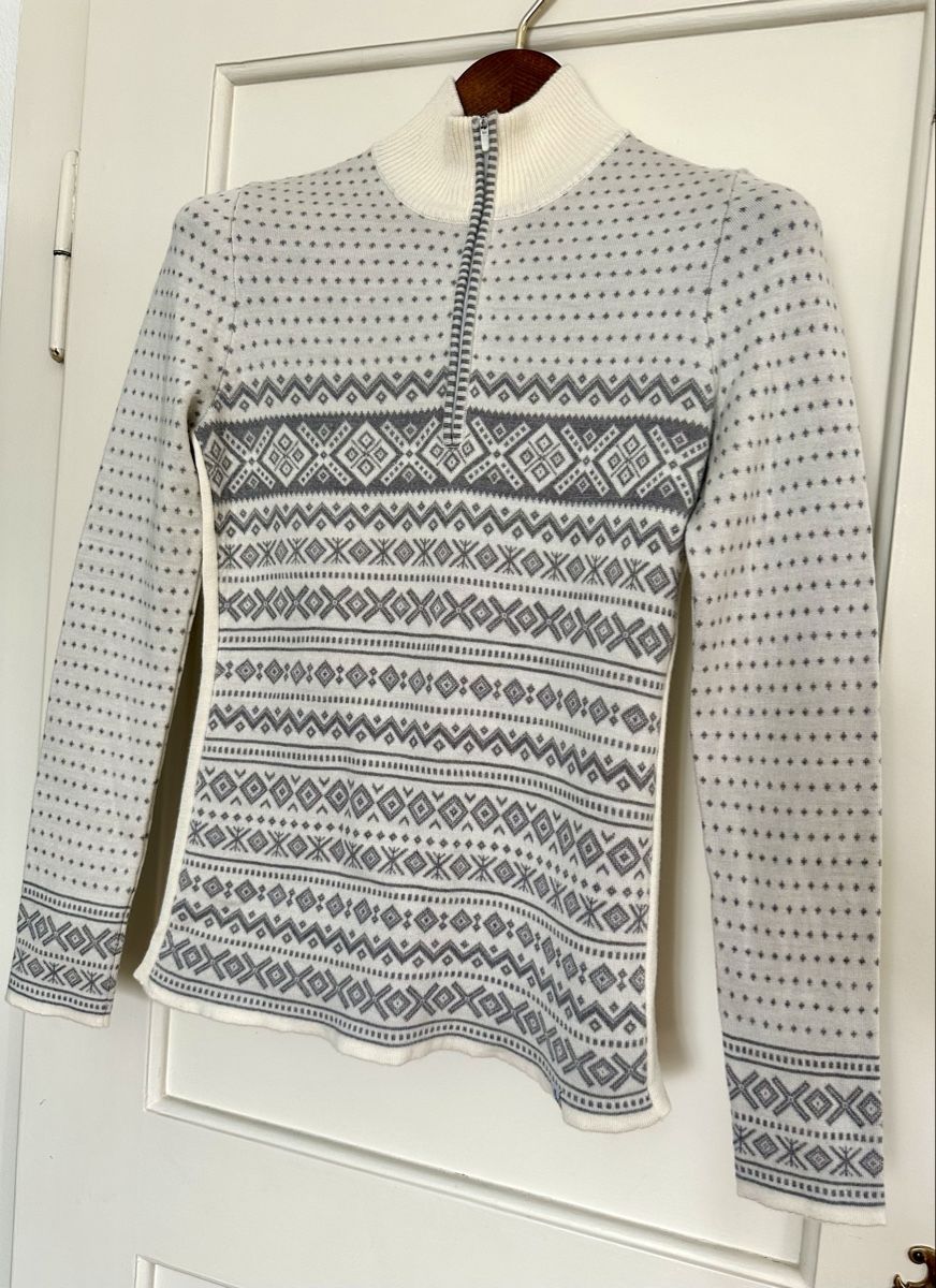 Maglioni & Felpe: Winter Pullover, 100% Merino, Grau/Weiss, Gr. S Top! – Nuovo (secondo la descrizione) da Zollikon venduto da _M65_ 2