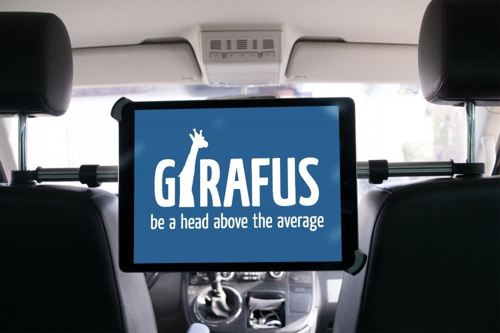 Girafus Relax H3 - Tablethalterung für KFZ, Auto, Rücksitz, Kopfstütze