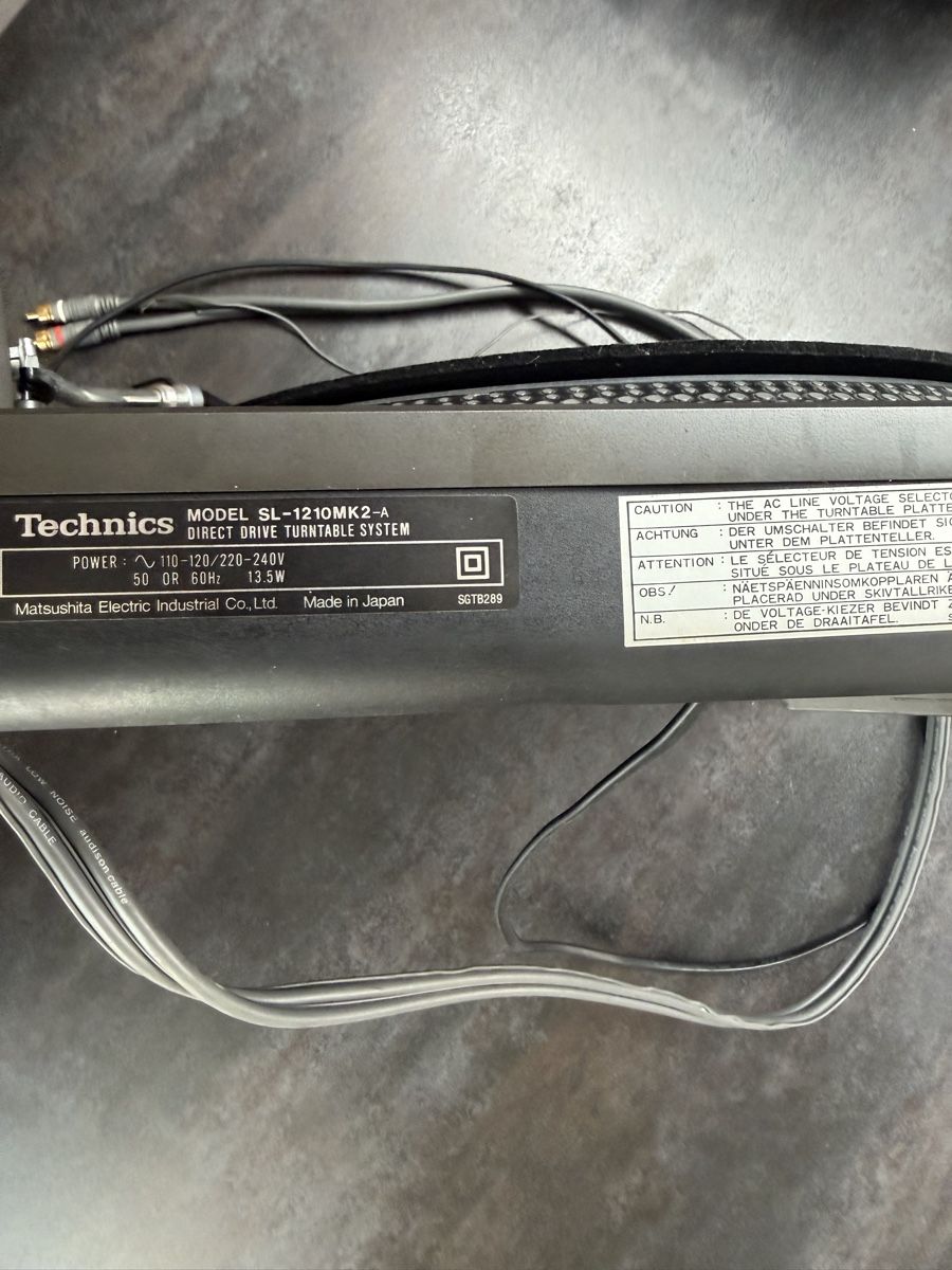 Technics Plattenspieler: Technics MK2 SL - 1210 schwarz inkl Ortofon Pro-S – Gebraucht aus Wettingen von NickInc 5