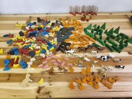 Holztiere und Traktor Bauernhof Tiere viele Figuren (A49)