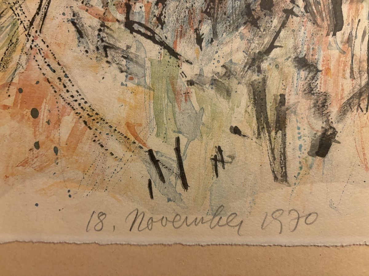 Arts picturaux & lithographies: Fritz Hug Löwe Farblithografie - Probe – D'occasion à Arth par tir_y6zz 2