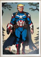 Death: Superman Trump, POP Art, signiert 84/100