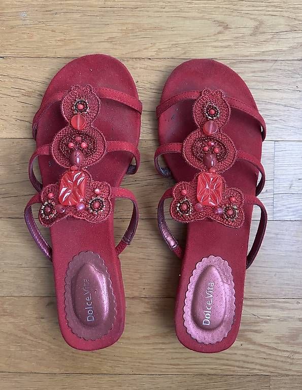 Damenschuhe: Dolce Vita Red Sandals – Gebraucht aus Genève von mar_f82s