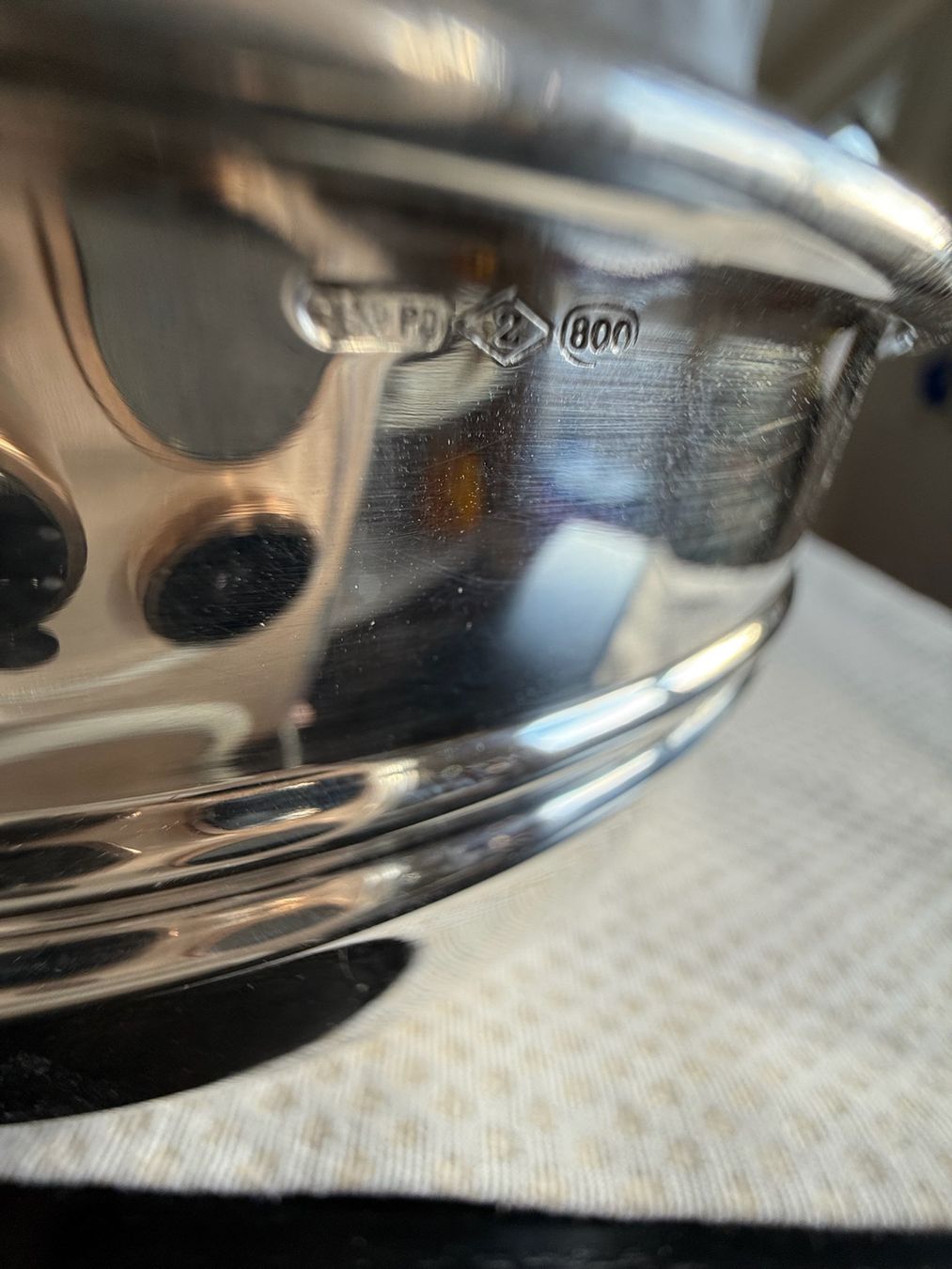 Ciotole: Plat - Corbeille à pain - argent 800 – Usato da Sion venduto da accroshoes 8
