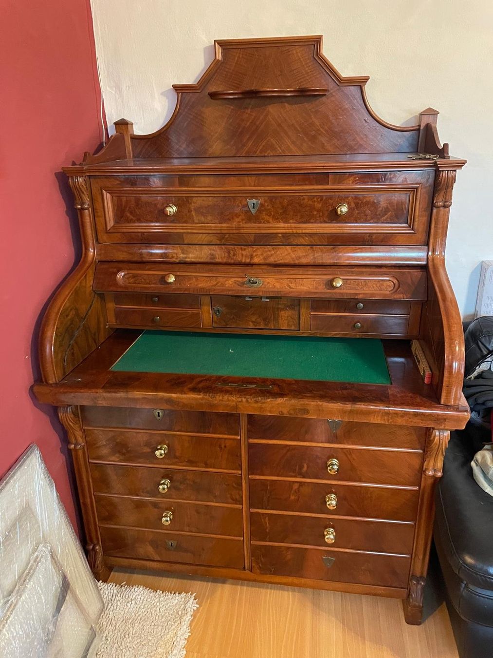 Kommoden: Sekretär - Antik - Nussbaum Furniert 110x75x165 – Gebraucht aus Kleinlützel von aller-l-ei 2