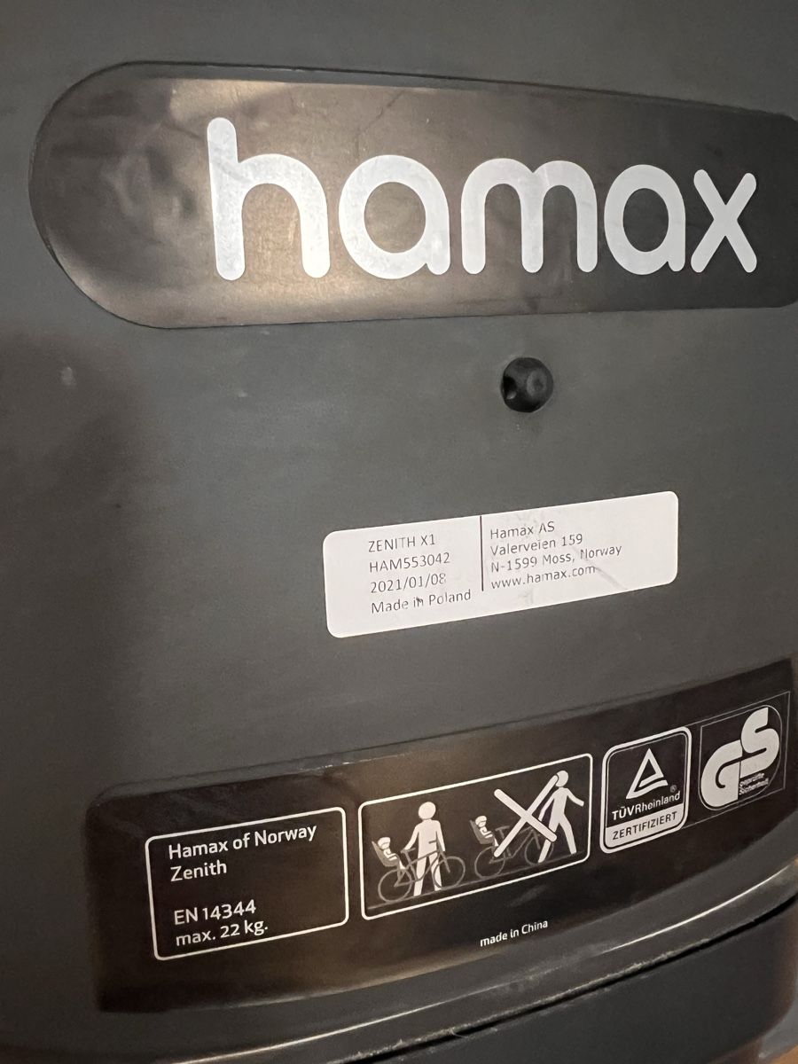 Pezzi di ricambio: Hamax Zenith X1 Kindersitz mit Helm – Usato da Meilen venduto da Litoral 2