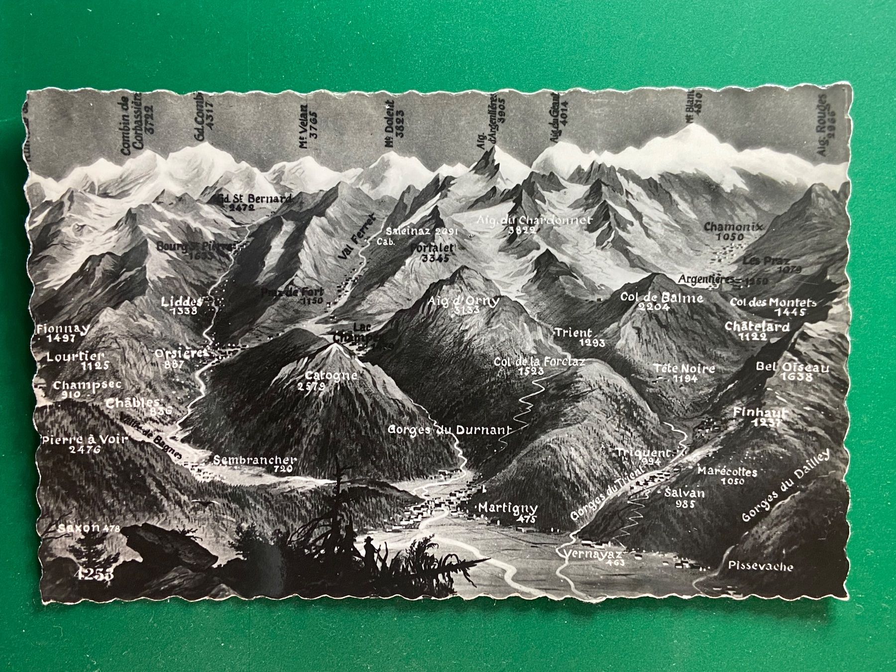 Cartoline postali: Panorama - Martigny - Sembrancher - Trient – Usato da Steg VS venduto da _vinci_