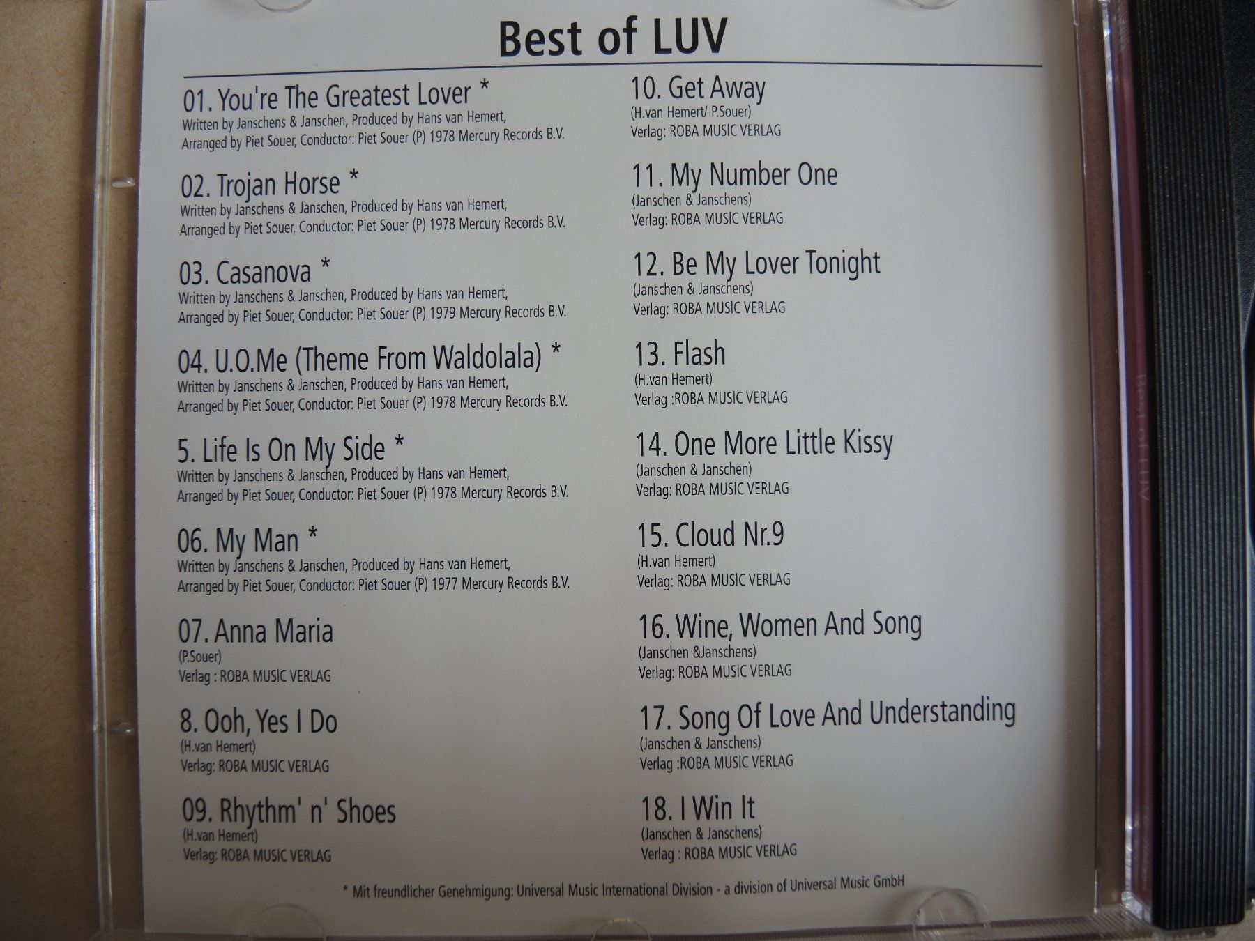 CDs: LUV Best of CD Hit-Sammlung Klassiker – Gebraucht aus Rorschach von maeck8 2