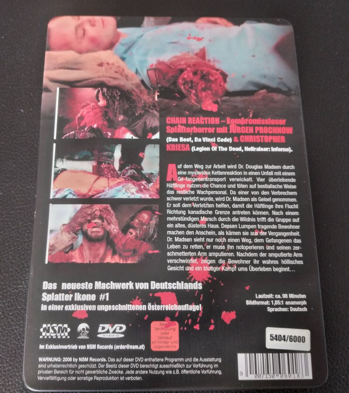 Tutti i DVDs: Chain Reaction uncut Metalpack – Usato da Dietwil venduto da Vrilodin 1