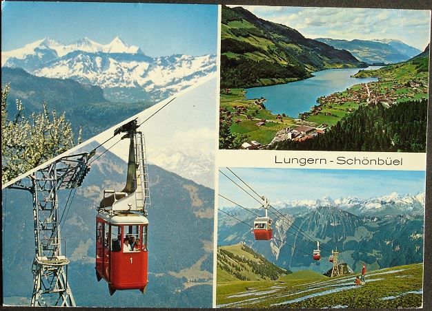 Cartoline postali: LUNGERN Luftseilbahn Lungern-Turren – Nuovo (secondo la descrizione) da Jona venduto da philajona