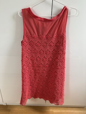 Abito estivo corallo tubino Twin Set - Taglia L (IT)