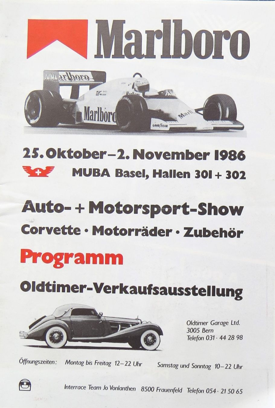 Documenti: Orig. Programm Racing Show Basel von 1986 – Usato da Ettingen venduto da campione_1