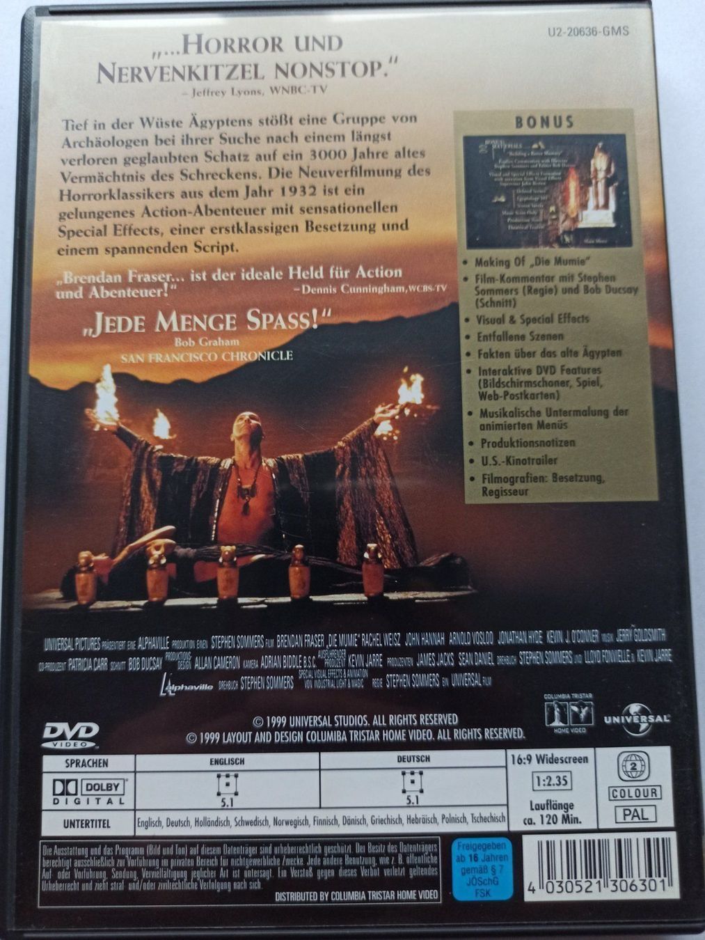 Tutti i DVDs: Die Mumie – Usato da Dübendorf venduto da kb86_MOVIE 1