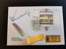 Autogramm  Bundespräsident  Österreich  Kirchschläger  1981