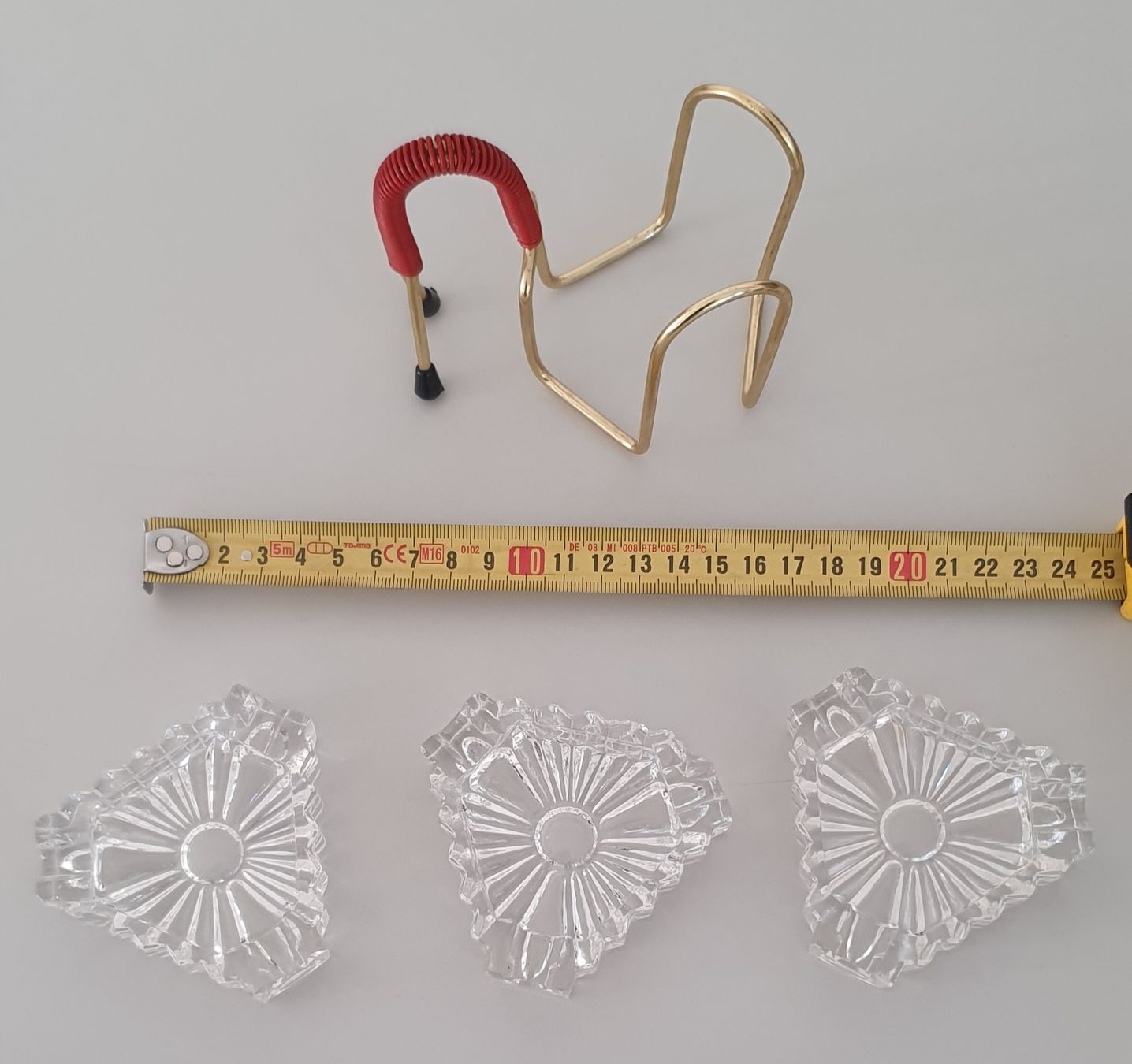 Aschenbecher: Aschenbecher Glas 3er Set mit Halter vintage – Gebraucht aus Kreuzlingen von Rschweiz1 3