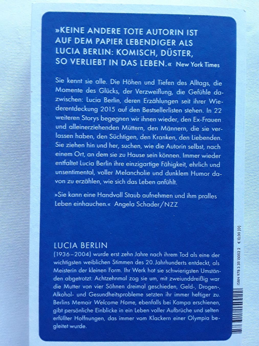 Libri: Lucia Berlin - Abend im Paradies – Usato da Wattwil venduto da tannenmeise73 1
