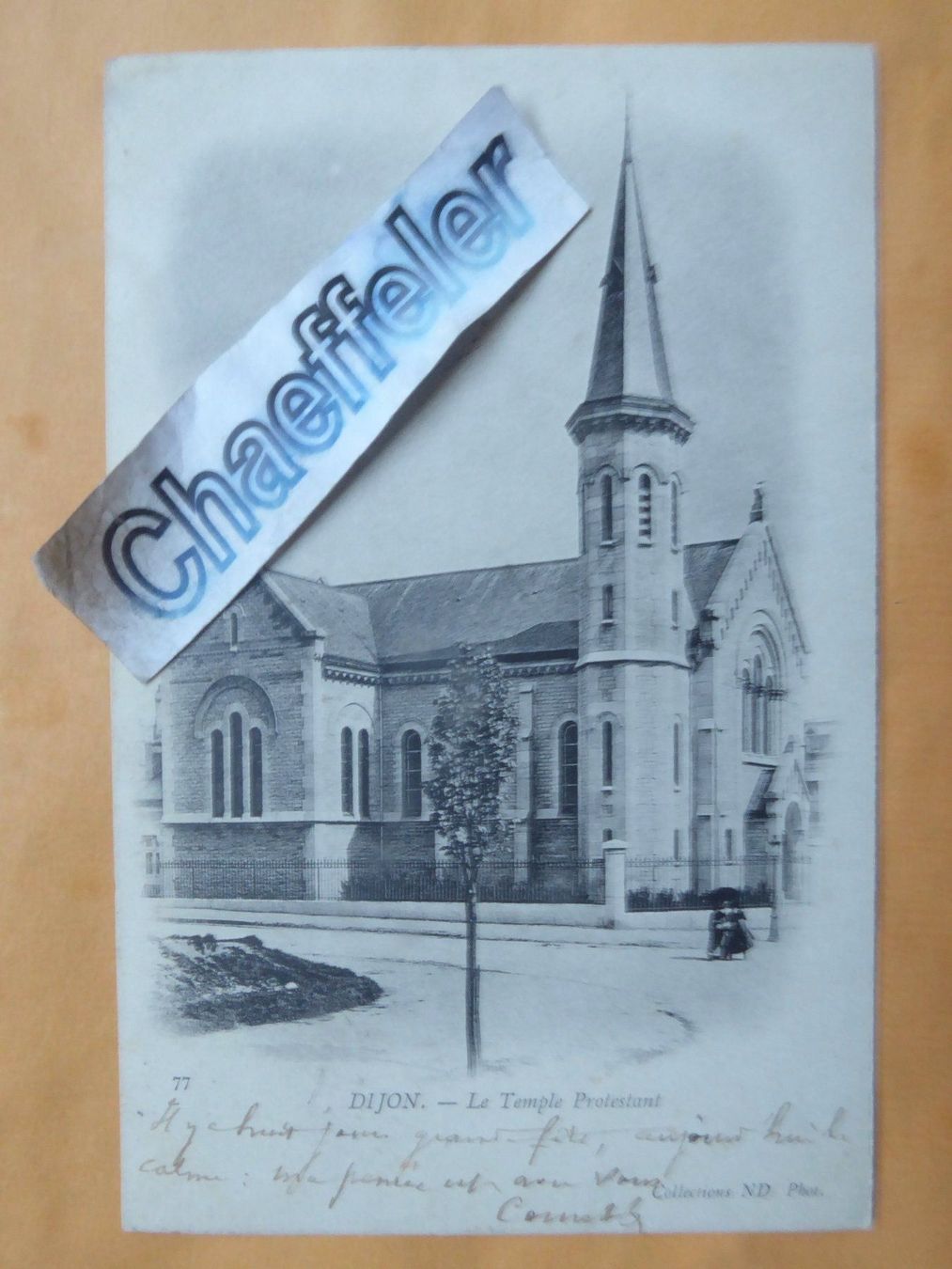 Ansichtskarten: 1902 Dijon. - Le Temle Protestant – Gebraucht aus Zürich von Chaeffeler