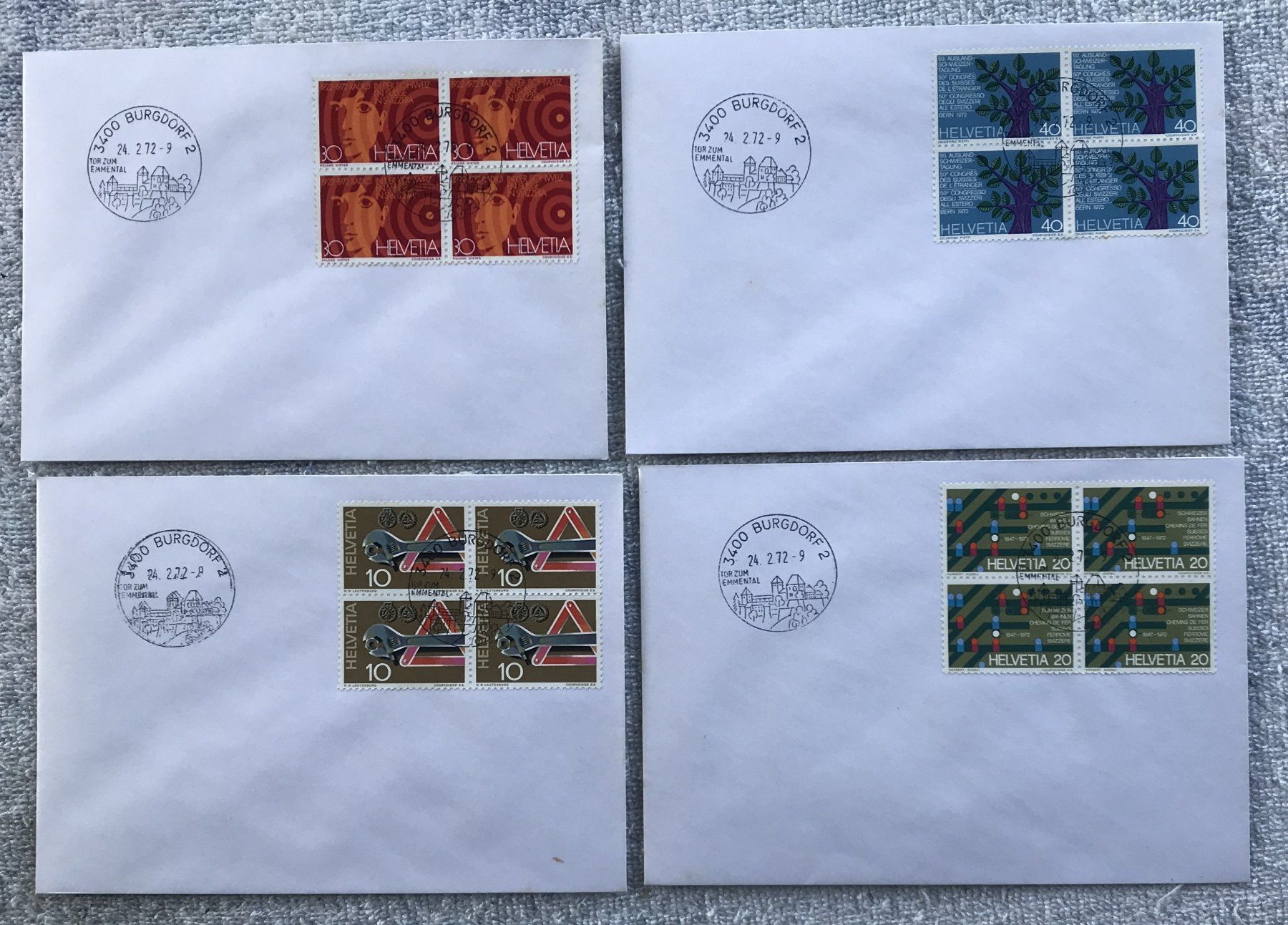 Alle Briefmarken: LOT BRIEFUMSCHLÄGE SCHWEIZ – Gebraucht aus Ostermundigen von Heavenmaus75