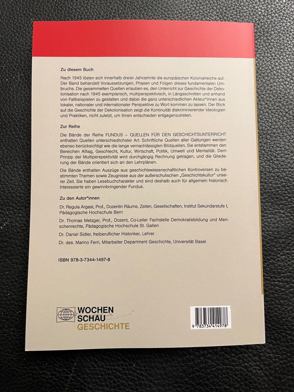 Libri: Dekolonisation 1945-1975, Wochenschau Geschichte. – Usato da Lenzburg venduto da sch_lml8 1