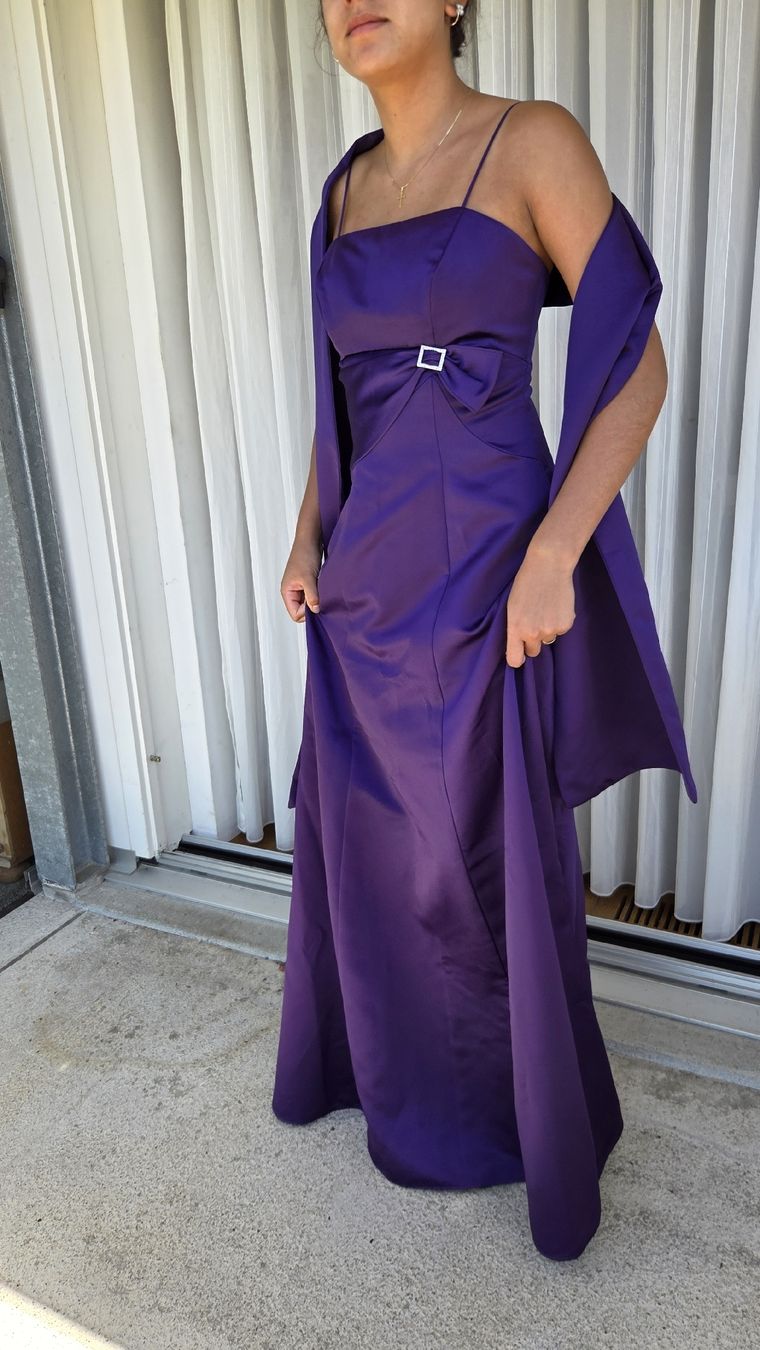 Vestiti: Lila Abendkleid Gr. 36 mit passendem Schal, elegant – Nuovo (secondo la descrizione) da Zug venduto da Pat050 2