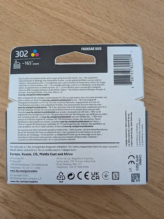 Cartucce per stampanti & toner: HP 302 Tri-color – Usato da Gland venduto da OleksandrB 1