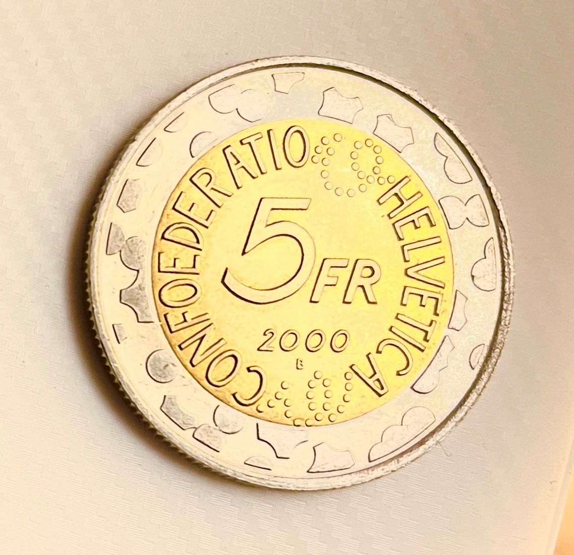 Tutti le monete: 5frs  commémorative 2000 SUP. – Nuovo (secondo la descrizione) da Renan BE venduto da johncactus