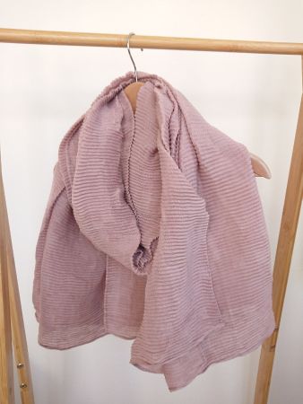 Grosser weicher Damen Schal ca. 90cm x 190cm Altrosa