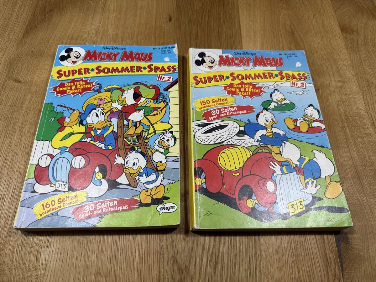 Fumetti: Micky Maus Super Sommer Spass Nr. 2+3 - Comic – Usato da Wallisellen venduto da FabianB