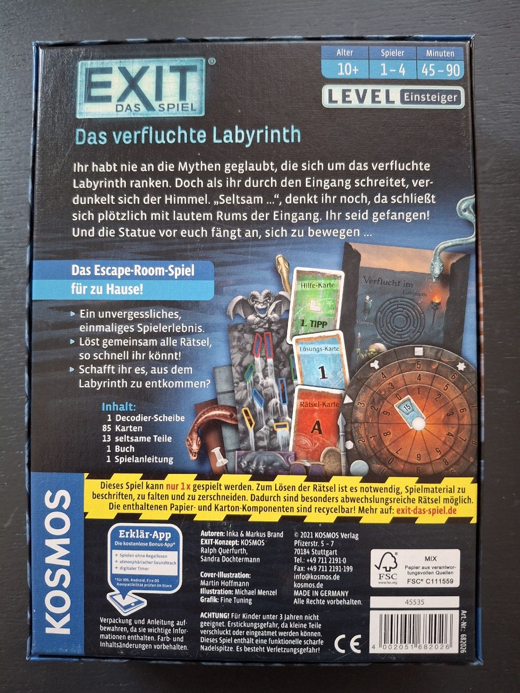 Kosmos Spiele: EXIT Das spiel 2 stk – Neu (gemäss Beschreibung) aus Thierachern von Wemala 1