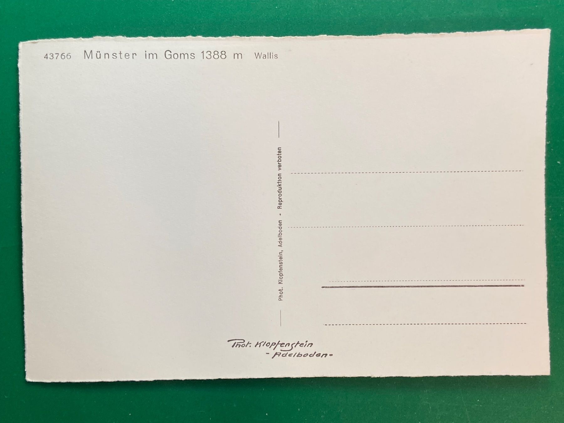 Cartoline postali: Münster im Goms VS – Usato da Steg VS venduto da danwer74 1