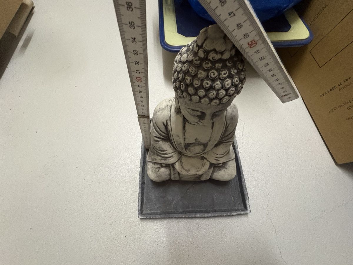Tutte le decorazioni: Dekofigur Buddha Steinoptik H: ca. 28 cm – Usato da Neuenhof venduto da Himmel2 1