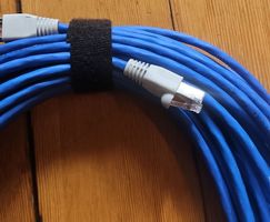 Netzwerkkabel Cat 5e blau, RJ45 ca 10m