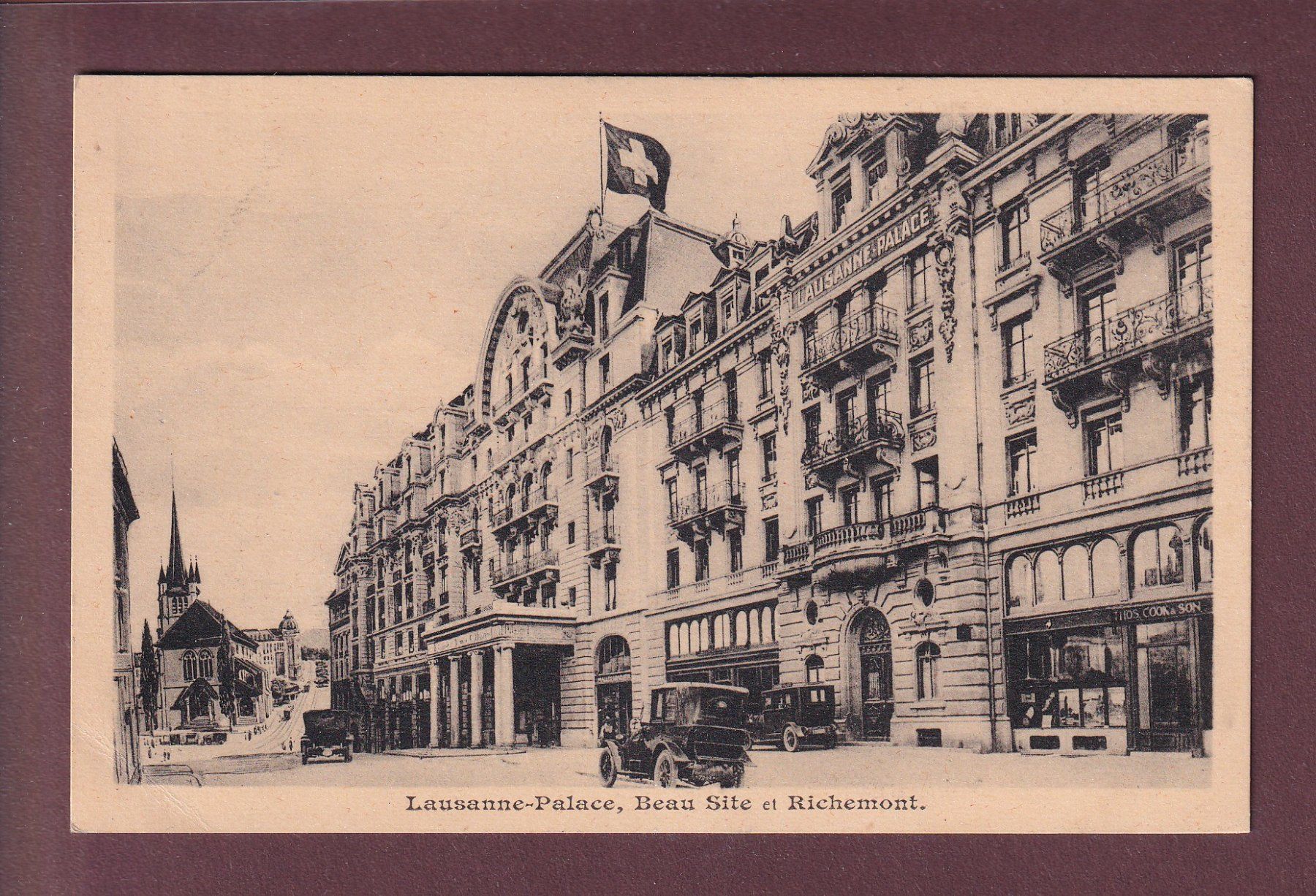 Ansichtskarten: LAUSANNE - Palace - Voitures – Gebraucht aus Pully von nicecards