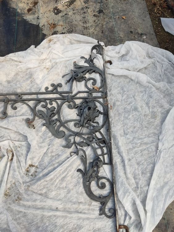 Antiker Gusseisen Schmiedeeisen Schirmständer Jugendstil (Gebraucht) In - Foto 3