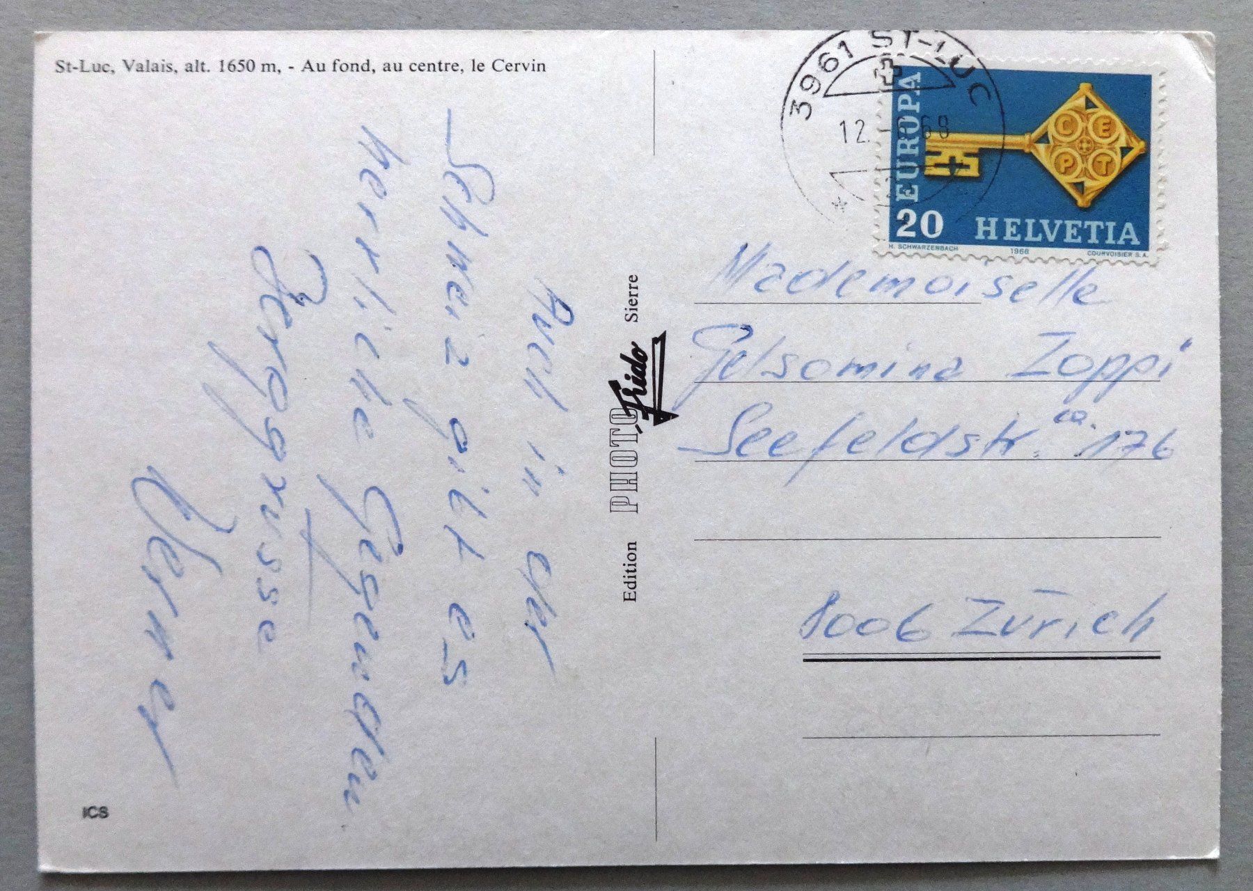 Cartoline postali: St-Luc alt. 1650 m – Difettoso da Fétigny venduto da Billy2miny 1