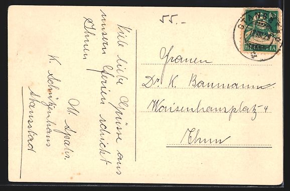 Ansichtskarten: Stansstad /Vierwaldstättersee, Kurhaus  – Gebraucht aus Berlin von bartko-reher 1