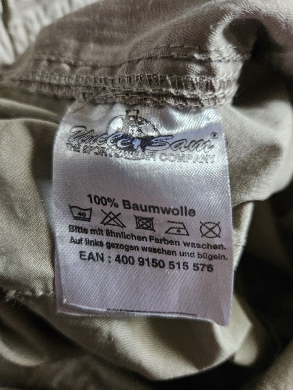 Pantaloni: Cargo Hose Uncle Sam beige Grösse L Baumwolle  – Nuovo (secondo la descrizione) da Anwil venduto da tamoos 3