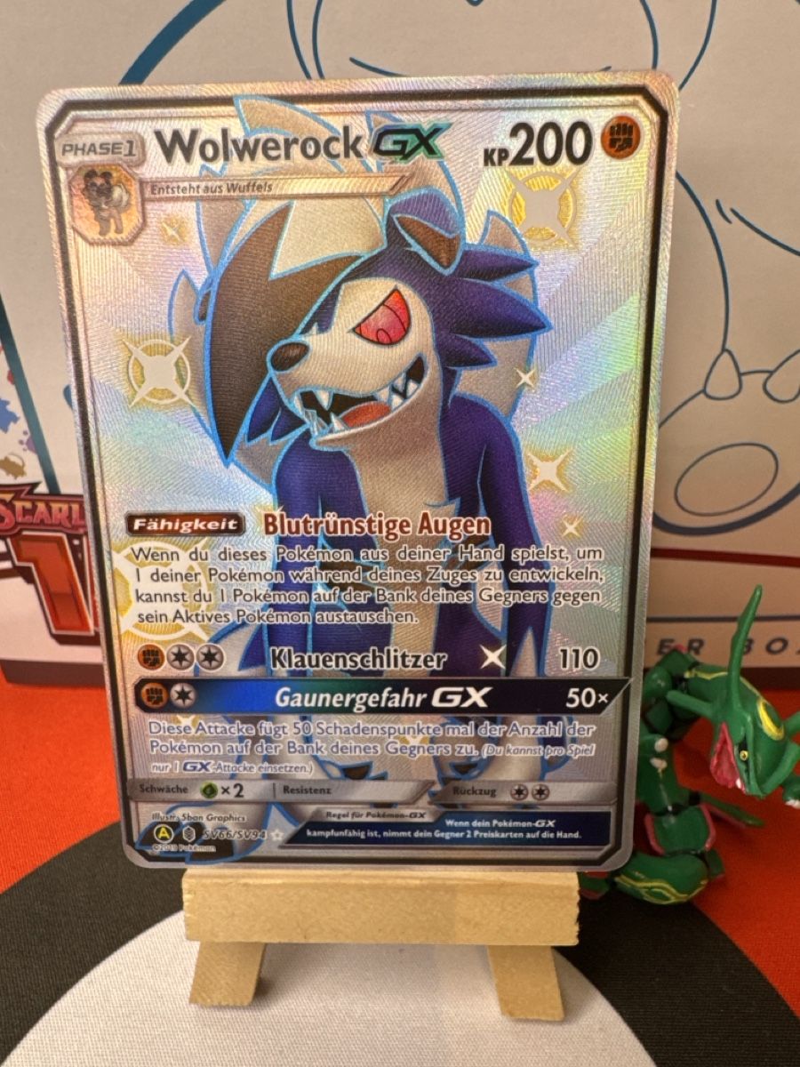 Pokémon Carte collezionabili: POKÉMON / Shiny Wolwerock GX / Hidden Fates – Usato da Herzogenbuchsee venduto da TCG-High-Quality