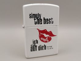 Feuerzeug briquet "Simply the best"
