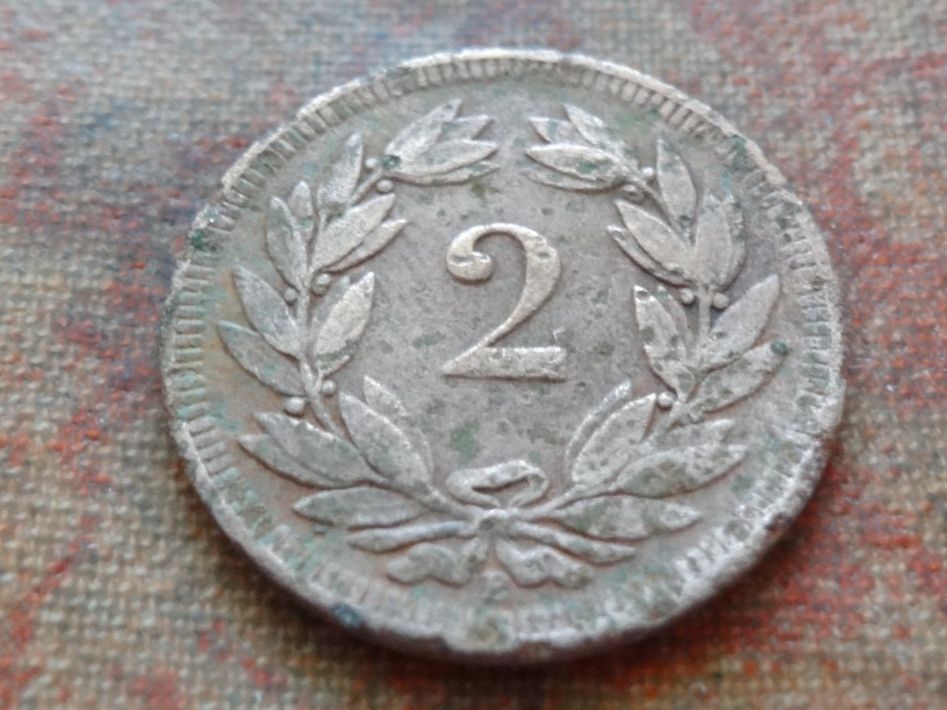 Alle Münzen: 2 Rp. 1899  (F) – Gebraucht aus Romanel-sur-Lausanne von Swift13 1