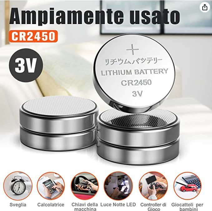 Akkus & Batterien: 5 Batterien - CR2450 (fabrikneu, ovp) CR 2450 – Neu und originalverpackt aus Uster von  1