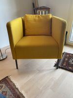 Gemütlicher gelber Sessel mit Kissen - Top Zustand!