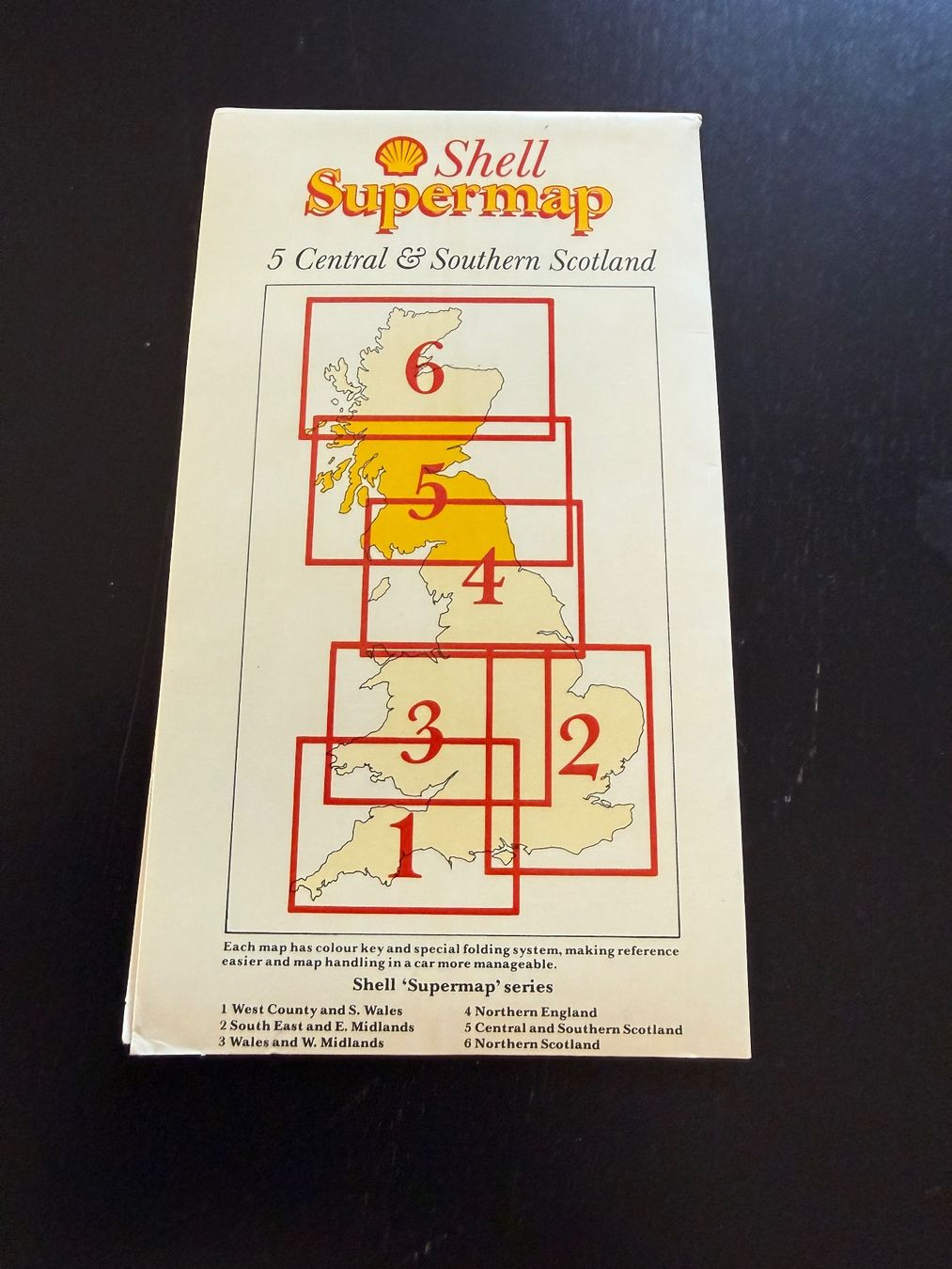 Cartine & Atlanti: Shell Supermap Schottland, England, Central, Süd, 1980 – Usato da Erstfeld venduto da Mario_boe0 3