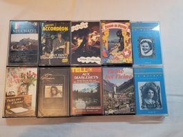 Lot de cassettes audio vintage folklore suisse (506)