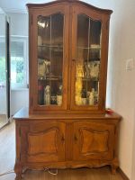 Vitrinenschrank Nussbaum mit Unterteil gebraucht