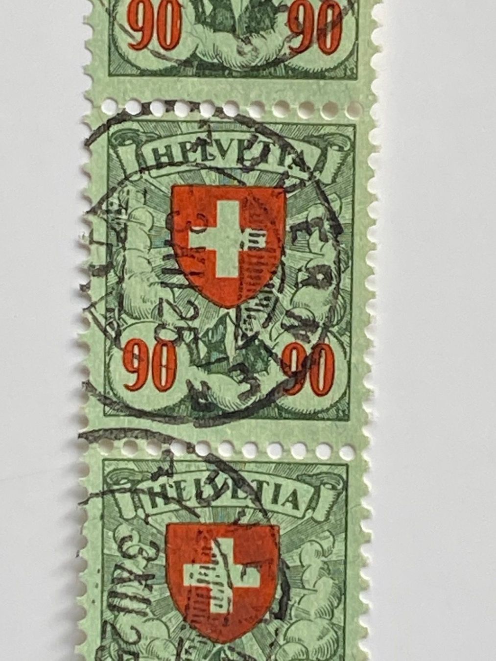 Tutti i francobolli: 163, Dreierstreifen Auvernier – Usato da Aarau venduto da hilde47 2